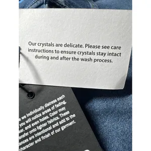 True Religion Oversized Denim Crystal LS Shirt Medium Wintry‎ Wash 600119 XL thumbnail 9