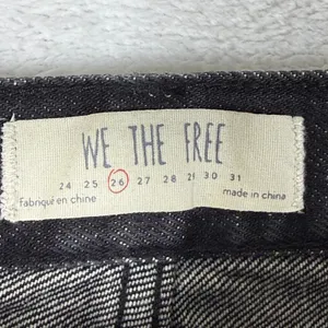 Free People We The Free Black Distressed Denim Mini Skirt OB767147‎ Mens Size 26 thumbnail 2