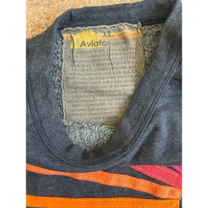 Aviator Nation Daydream Crewneck Women’s Sz XS Navy Blue Neon Embroidered thumbnail 3