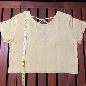 American Eagle Yellow Women's Top size M thumbnail 3