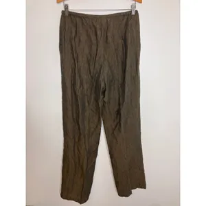 Pursuits Ltd Linen Pant Set Women 12/8 Brown Excellent Vintage Tunic Trousers thumbnail 7