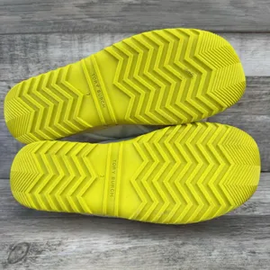 Tory Burch Crisscross Espadrille Slide Sandal White Patent Yellow Sz 7 thumbnail 6