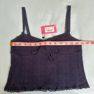Edikted navy blue lace tank top thumbnail 4
