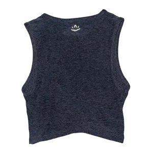 Beyond yoga grey twist side high neck tank top women’s size small thumbnail 2