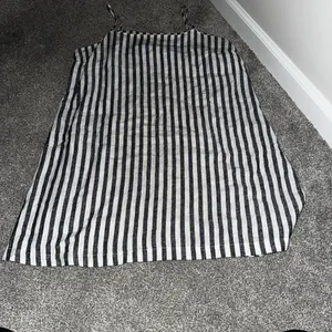 A‎ New Day Target Brand Linen Striped Mink Dress XL thumbnail 3