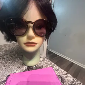 Tortoise Shell Sunglasses with Purple Lenses Brown thumbnail 8