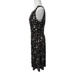 Jessica Howard Dress Womens 8‎ Brown Polka Dot Rockabilly Ruched Midi Retro thumbnail 5