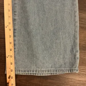 PTCL Ethikal Brand Wide Leg Baggy Jeans Light Wash Double Waistband Size 30 thumbnail 3