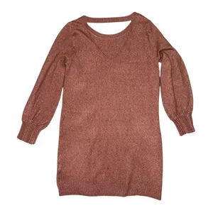 Vila clothes pink long sleeve sweater dress women’s size large thumbnail 2