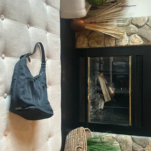 Coach Black Nylon Hobo Purse thumbnail 8