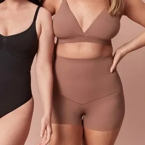 Joyspun Women Brown‎ Cocoa Medium Support High Waisted Shaping Boyshorts Size S thumbnail 7