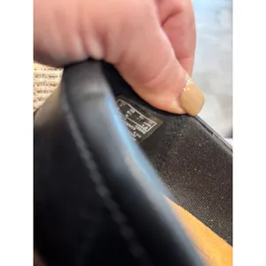 Clarks Collection Black Leather Penny‎ Loafer Wedge Shoes Ultimate Comfort 13288 thumbnail 6