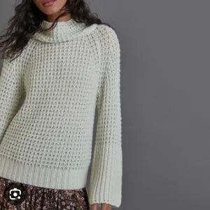 Anthropologie Maeve Dionne chunky knit mint sweater large thumbnail 9