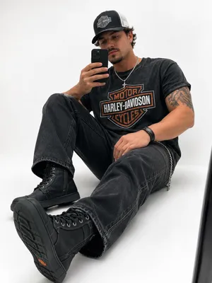 Harley-Davidson Men’s Boots Leather Combat thumbnail 1