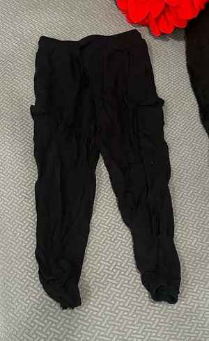 Charlotte Russe black jogger cargo pants thumbnail 1