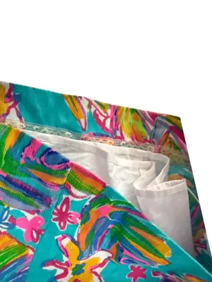 Lilly Pulitzer Turquoise Tropical Print Sleeveless Shift Dress thumbnail 4