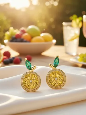 Lemon Drop Earrings Gold thumbnail 9