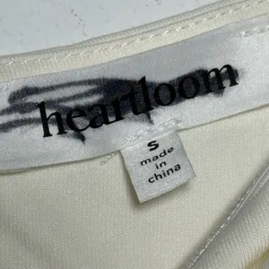 HEARTLOOM Ivory Ruched One‎ Shoulder Broderie Anglaise Sleeve Top Size S thumbnail 4
