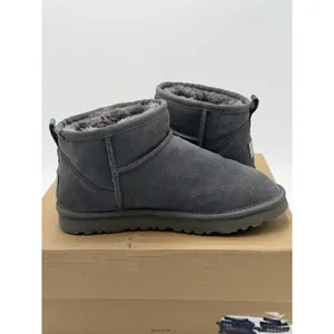 New Authentic UGG Classic Ultra Mini 1116109 Women's Fashion Boots Grey thumbnail 8