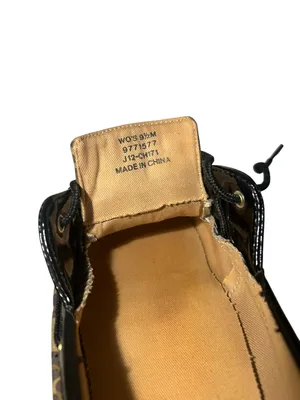Sperry‎ Leopard Print Canvas Boat Shoes with Black Trim thumbnail 2