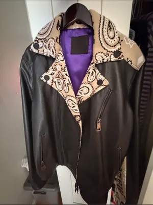 Hussein Chalayan Leather Jacket Black Size M thumbnail 1