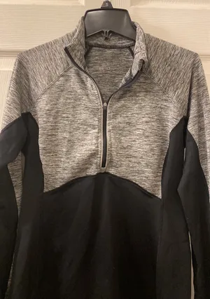 Reebok Womens Athletic Running Stretch Quarter Zip Jacket thumbnail 2