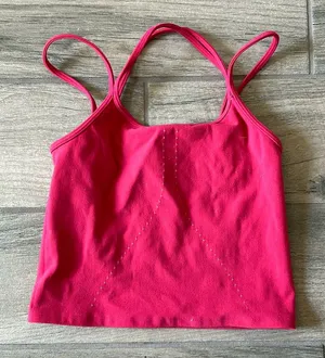 Dion Lee X carbon 38 pink crop tank thumbnail 1