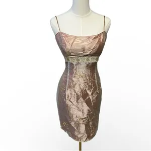 JS Collections Blush Pink Gold‎ Empire Dress Romantic Fairycore Formal Size 14 thumbnail 2