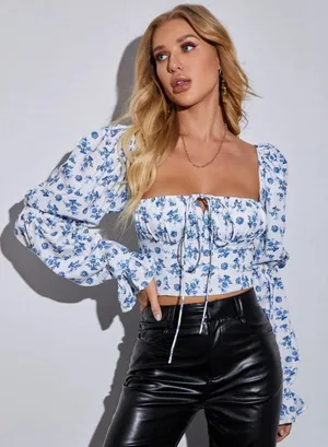 SheIn Top Floral thumbnail 1