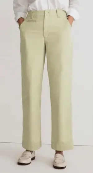 Madewell Relaxed Chino Pants In Pale Lichen Green Size 8 Minimalist‎ Effortless thumbnail 1