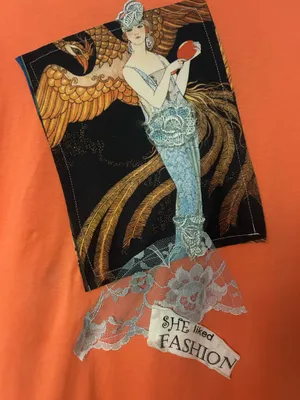 Short sleeve graphic tee Orange Size L thumbnail 2