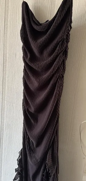 Zara brown midi dress thumbnail 1