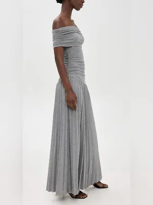Lioness Field of Dreams Maxi Dress Size S Grey Original Price $109 thumbnail 3