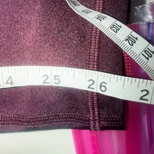 Athleta Women's Size Large Maroon Metallic Activewear Stretch Yoga Pant thumbnail 6