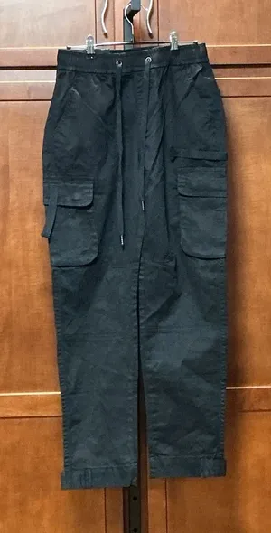 American Bazi Womens S Black Cargo Jogger Pants Adjustable Cuff NWT thumbnail 1