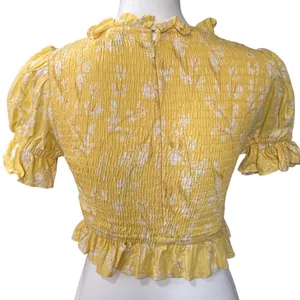 Sabo Skirt Light Yellow Ruffled Blouse thumbnail 4