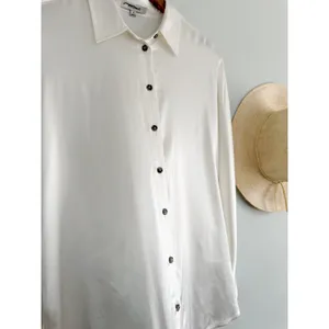 Madewell | NWOT Satin Dolman Button-Up Shirt Winter‎ White | Sz M thumbnail 4