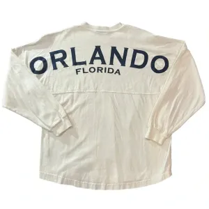 Spirit Women's Oversized Orlando Florida Crewneck "Jersey"‎ Long Sleeve Medium thumbnail 3