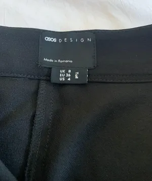 ASOS Tall Slim Kick Flare Trousers With Seams thumbnail 4