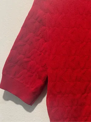 Michael Kors Red Short-Sleeve Turtleneck Mini Dress thumbnail 6