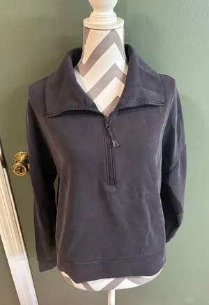 Avia Charcoal Gray Zip-Up Pullover Jacket thumbnail 1