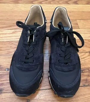 Valentino Garavani Black Rockstud Runner Running Shoes Sneakers Size 37 thumbnail 1