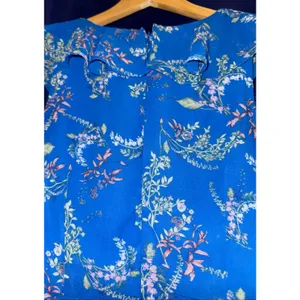 Lulus Floral Ruffle Mini Dress Women's Small Tiered Fairy Garden Wedding Event‎ thumbnail 7