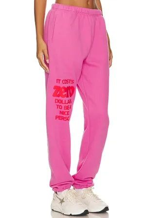 The Mayfair Group /Revolve M/L Hot Pink Sweats thumbnail 2