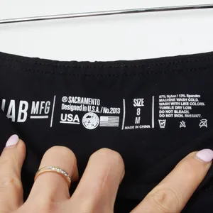 IAB MFG Womens Black Performance Workout Shorts Size Medium Athletic Activewear thumbnail 4