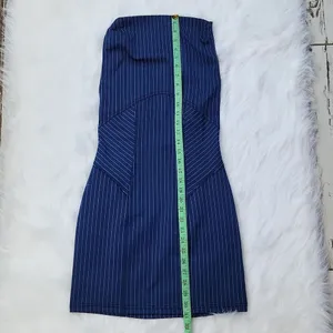 Urban Outfitters -764 Complex‎ High-Neck Open Back Mini Dress Navy Blue Small thumbnail 7