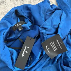 Lulus Reglan Blue Satin One-Shoulder Sash Midi Dress Size Medium NWT Formal Sexy thumbnail 6
