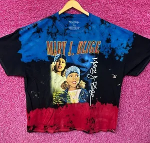 Mary J Blige Whats the 411 Track-listing Hip Hop Dip Dye 3XL thumbnail 1