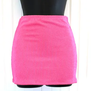 NEW Good American Womens‎ 00/0 XXS/XS Always Fits Swim Skirt Mini Bright Pink thumbnail 2