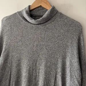 Aerie Charcoal Gray Super‎ Soft Ribbed Turtleneck Sweater thumbnail 2
